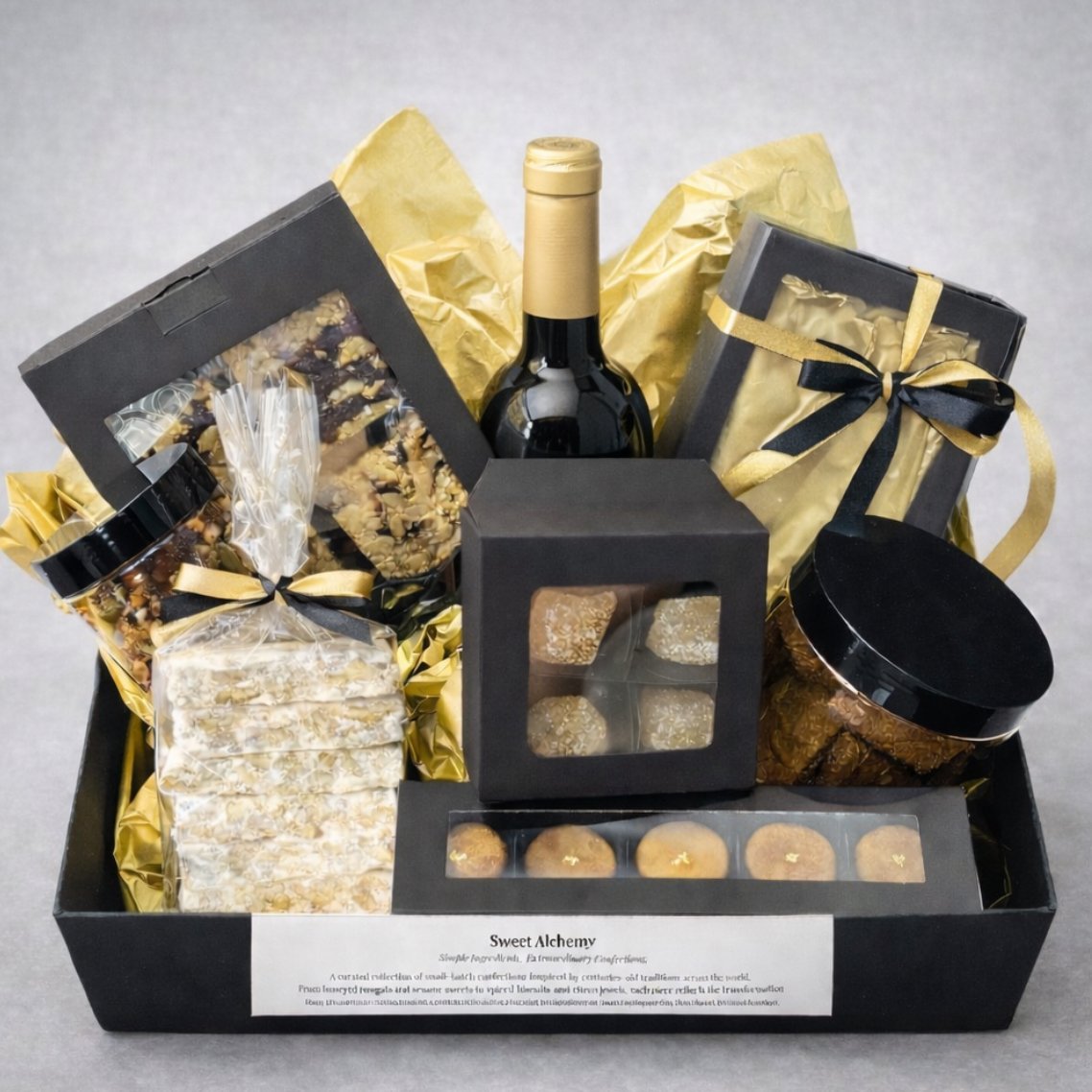 Custom gift paired with a wine bottle